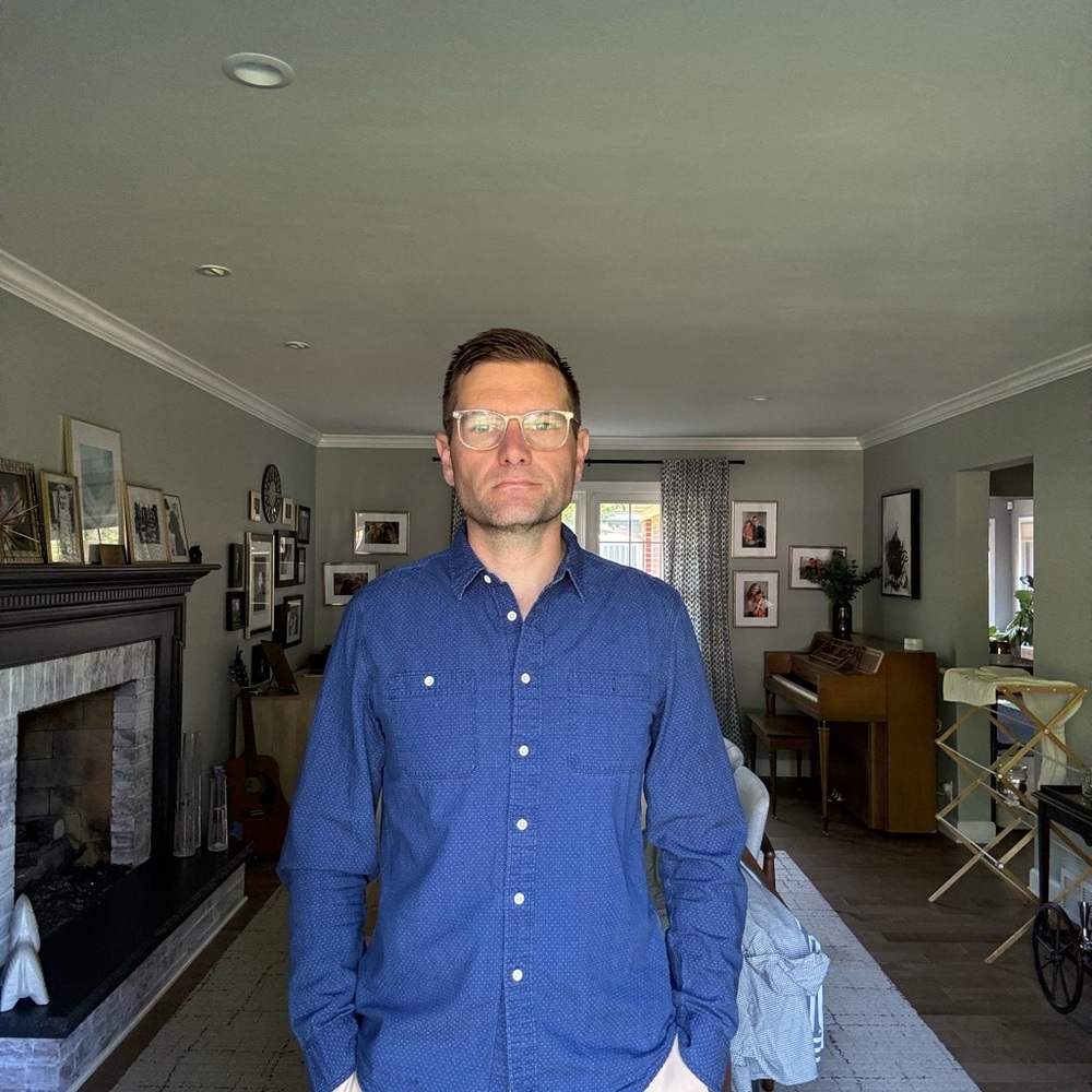 Madewell Blue Casual Button Down Shirt